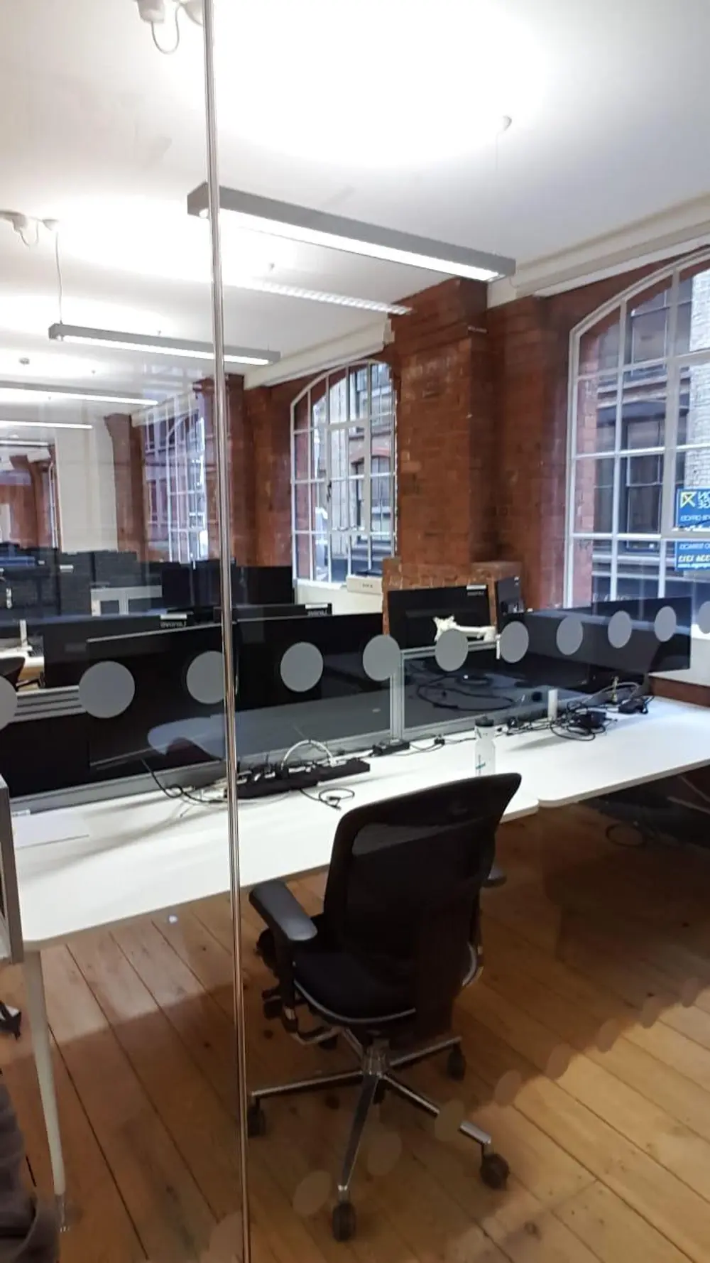 Clean open-plan London office workspace after a professional autumn deep clean